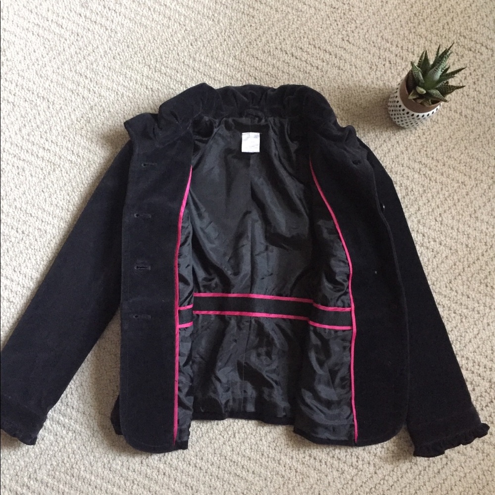 CrewCuts Girls Velvet Ruffle Jacket - Picture 6 of 6